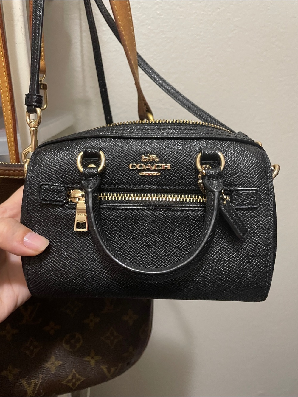 Coach mini Rowan bag with strap